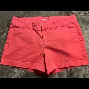 Old Navy Pixie Shorts- Coral-Size 6